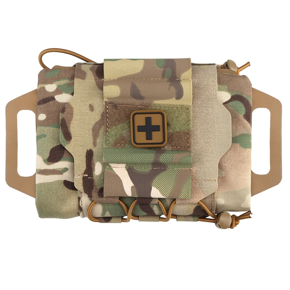 NEW Tactical Pouch with MOLLE attachments for belt/ Gear/ Backpack; Rapid Deployment First-aid Kit ; Survival Outdoor Hunting Emergency Camping Medical Kit