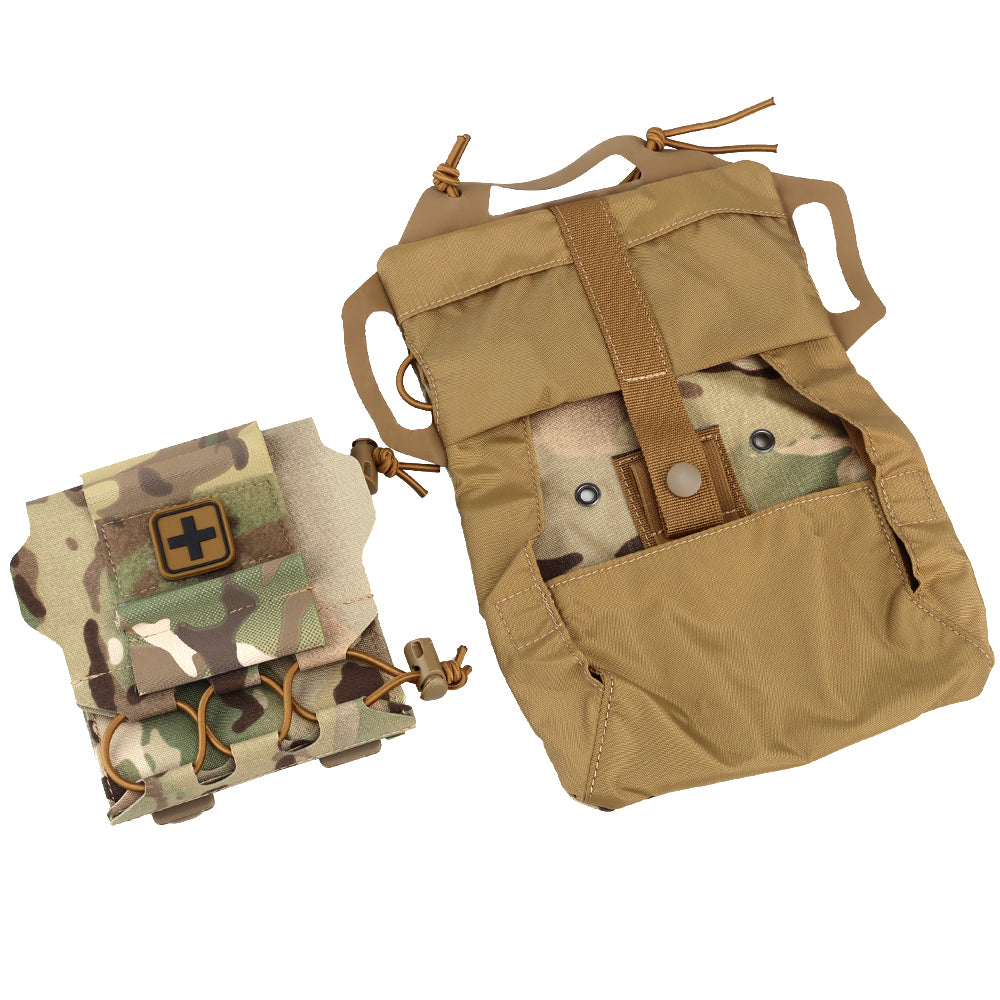 NEW Tactical Pouch with MOLLE attachments for belt/ Gear/ Backpack; Rapid Deployment First-aid Kit ; Survival Outdoor Hunting Emergency Camping Medical Kit