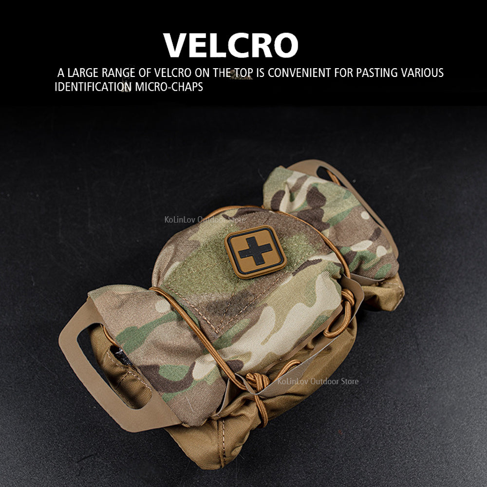 NEW Tactical Pouch with MOLLE attachments for belt/ Gear/ Backpack; Rapid Deployment First-aid Kit ; Survival Outdoor Hunting Emergency Camping Medical Kit