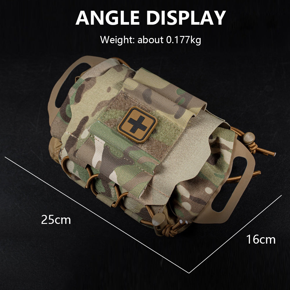 NEW Tactical Pouch with MOLLE attachments for belt/ Gear/ Backpack; Rapid Deployment First-aid Kit ; Survival Outdoor Hunting Emergency Camping Medical Kit