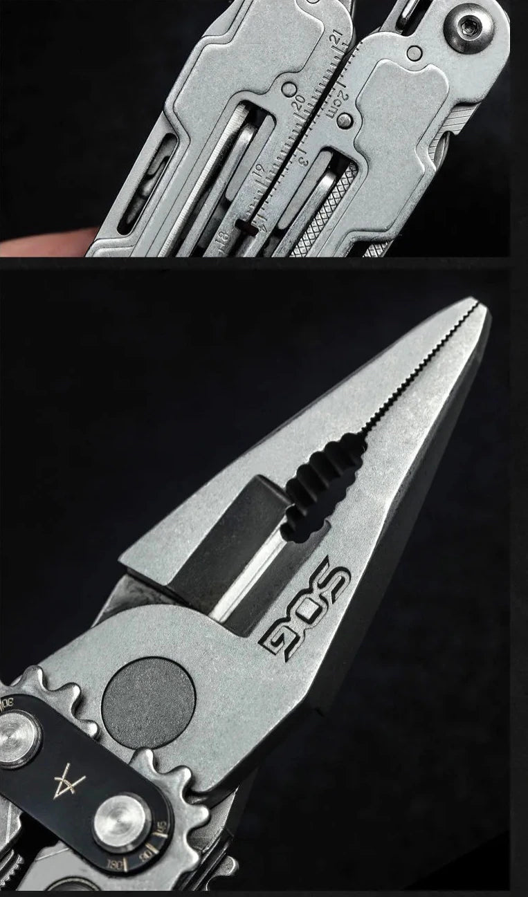 SOG EDC Multi-Tool; Folding Knife and Pliers; Self-Defense; Tactical Survival Multi-tool.