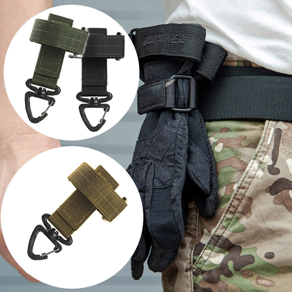 Multi-purpose Nylon Gloves MOLLE Hook; Work Gloves Safety MOLLE Clip; Outdoor Tactical Climbing Rope/accessories MOLLE Strap; Camping Hanging accessory