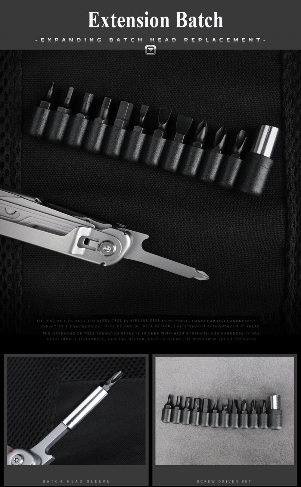 Multifunction Jackknife; 440 Steel Multi-tool; Pocket Folding Knife Scissors; Mini Portable Survival Tactical Knife Repair Tool