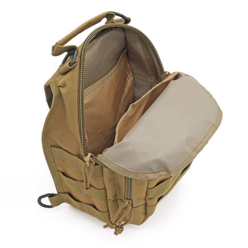 Tactical Shoulder Strap Backpack; Climbing Shoulder Bag; Camping/Hunting Daypack; Fishing Shoulder Bag; Outdoor Multi Use Shoulder Bag