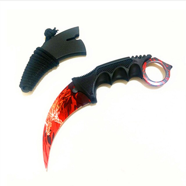 CSGO outdoor Karambit; Sharp claw knife; Self-defense Knife; Survival knife